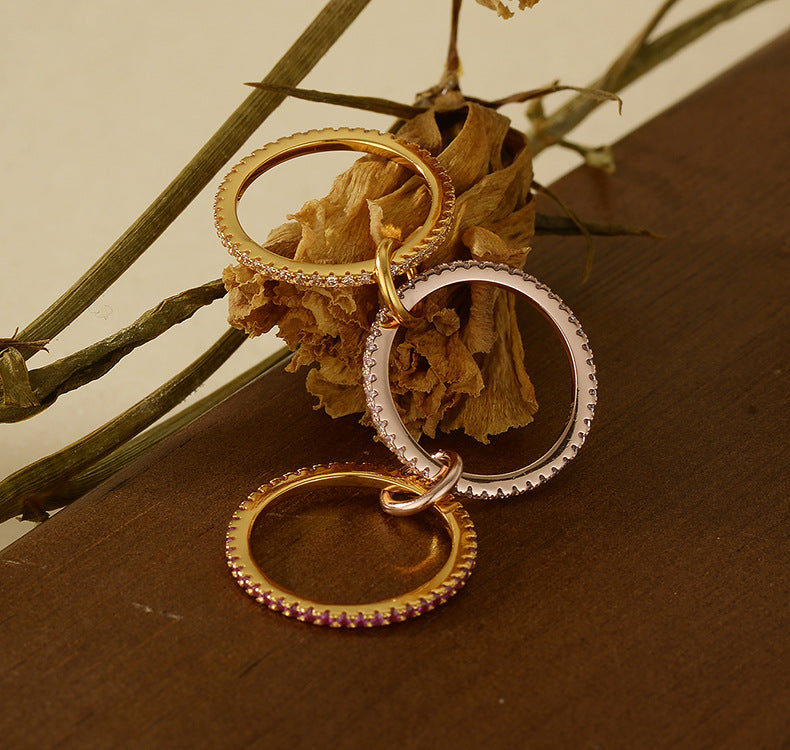 Triple Band Sparkle Ring