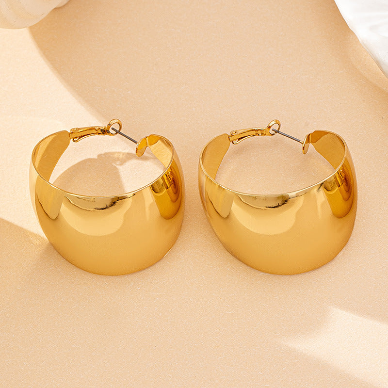 Chunky Twisted Hoop Earrings