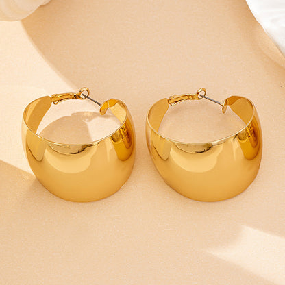 Chunky Twisted Hoop Earrings