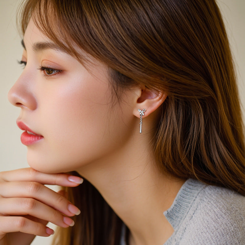 Butterfly Tassel Drop Earrings