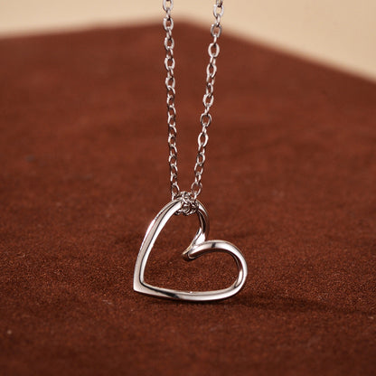 Hollow Heart Pendant Necklace