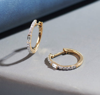 Radiant Square Hoop Earrings