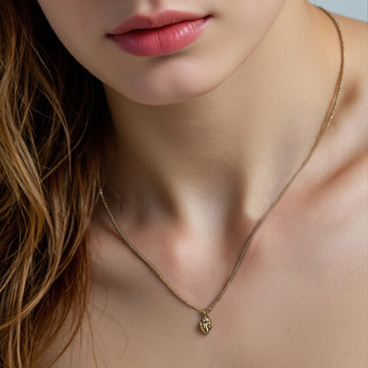 Winged Heart Pendant Necklace