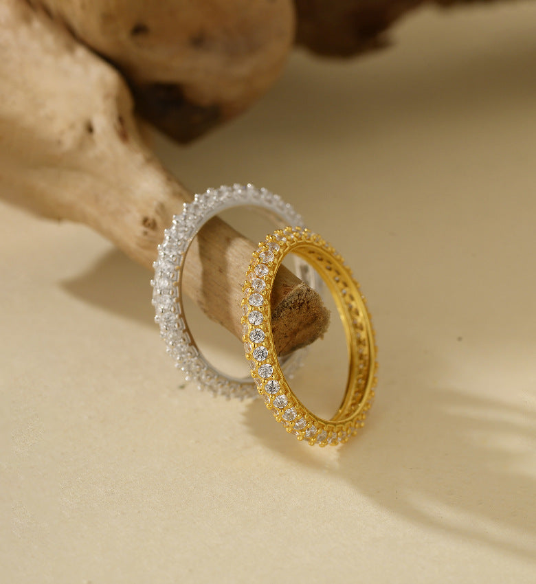Double Row Sparkle Band Ring