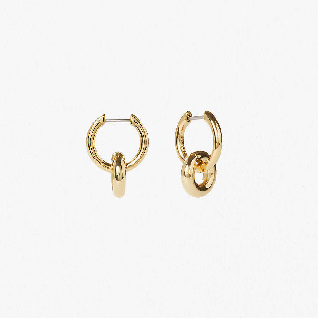 Double Circle Hoop Earrings