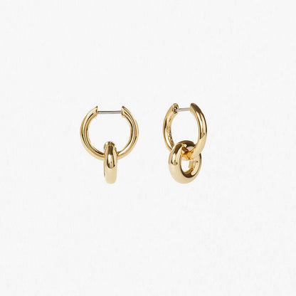 Double Circle Hoop Earrings