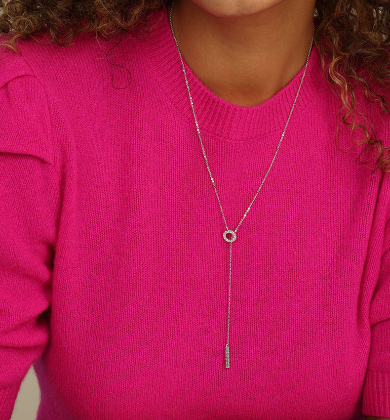 Adjustable Micro-Inlaid Lockless Necklace