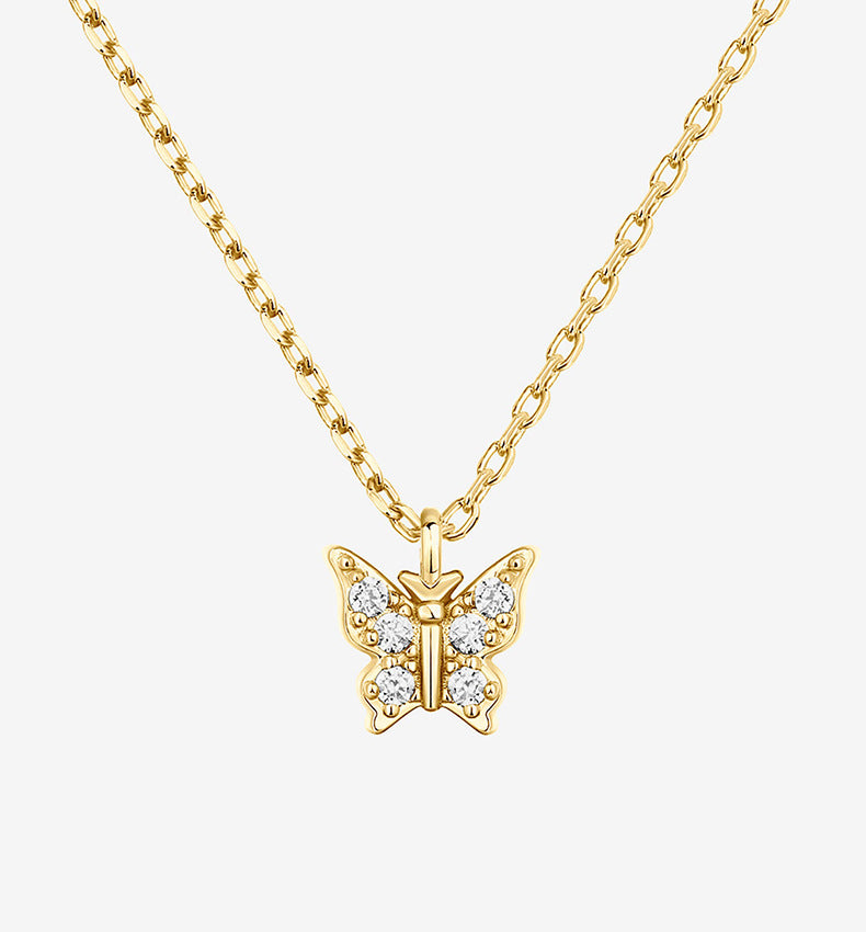 Dainty Butterfly Pendant Necklace