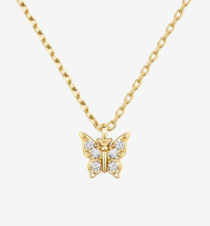 Dainty Butterfly Pendant Necklace
