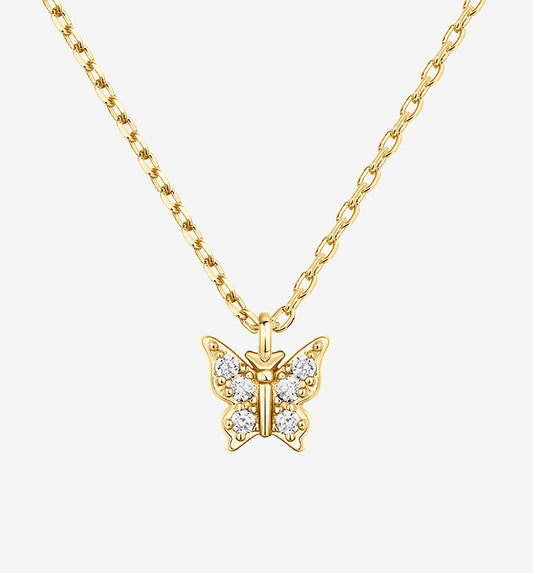Dainty Butterfly Pendant Necklace