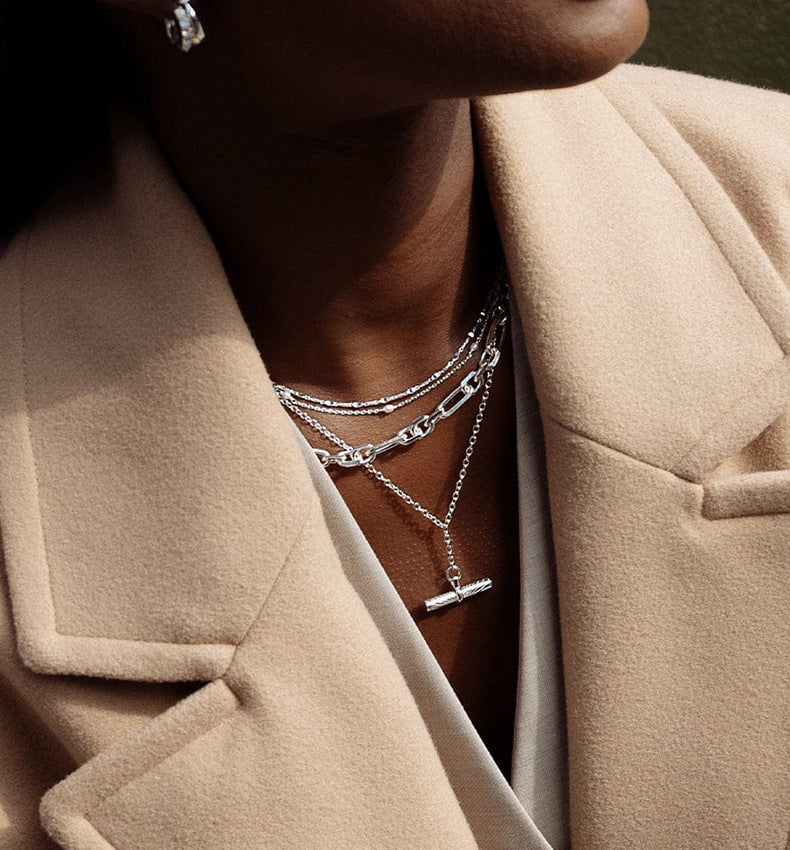 Minimal Balance Bar Necklace