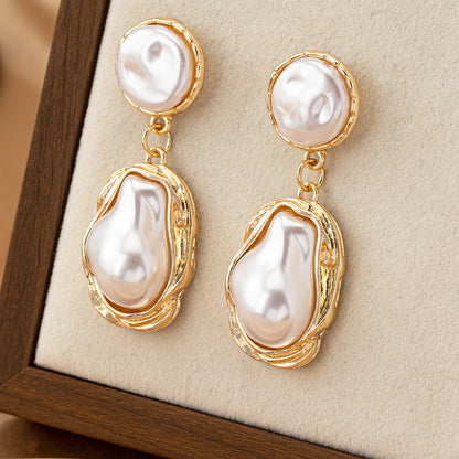 Retro Pearl Drops Charm Earrings