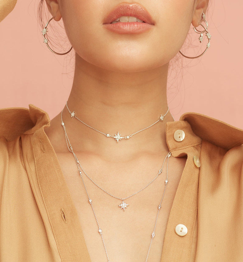 Snowflake Star Necklace
