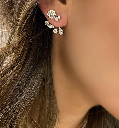 Sparkly Ear Climber Earrings