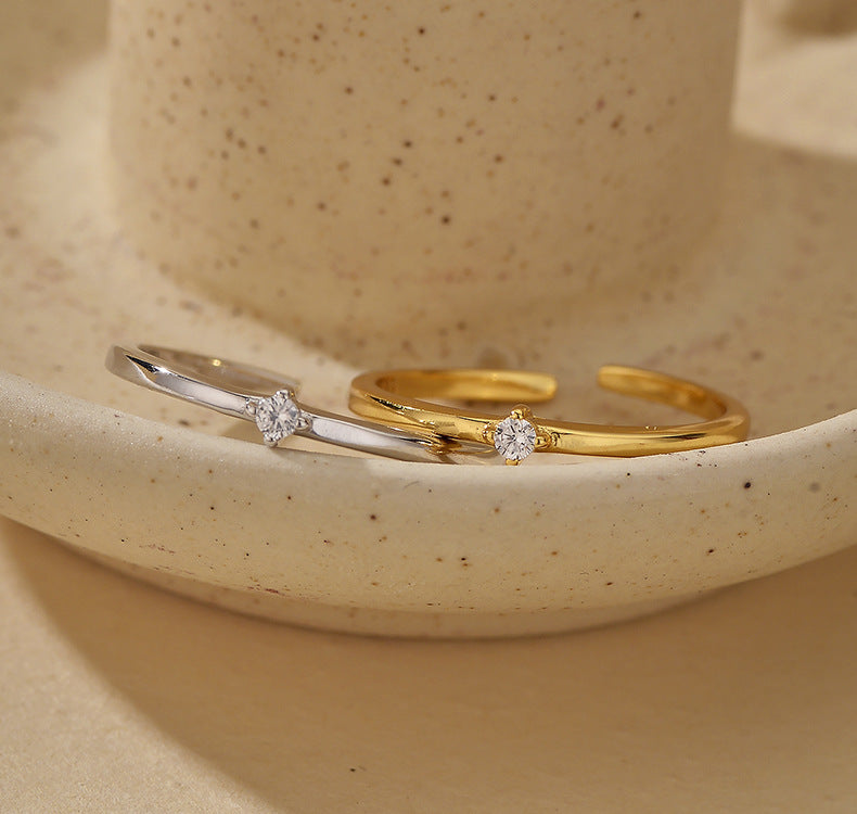 Delicate Open Spark Ring
