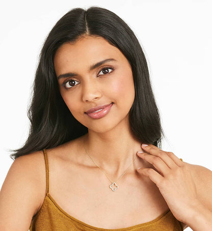 Hollow Four-Leaf Clover Necklace