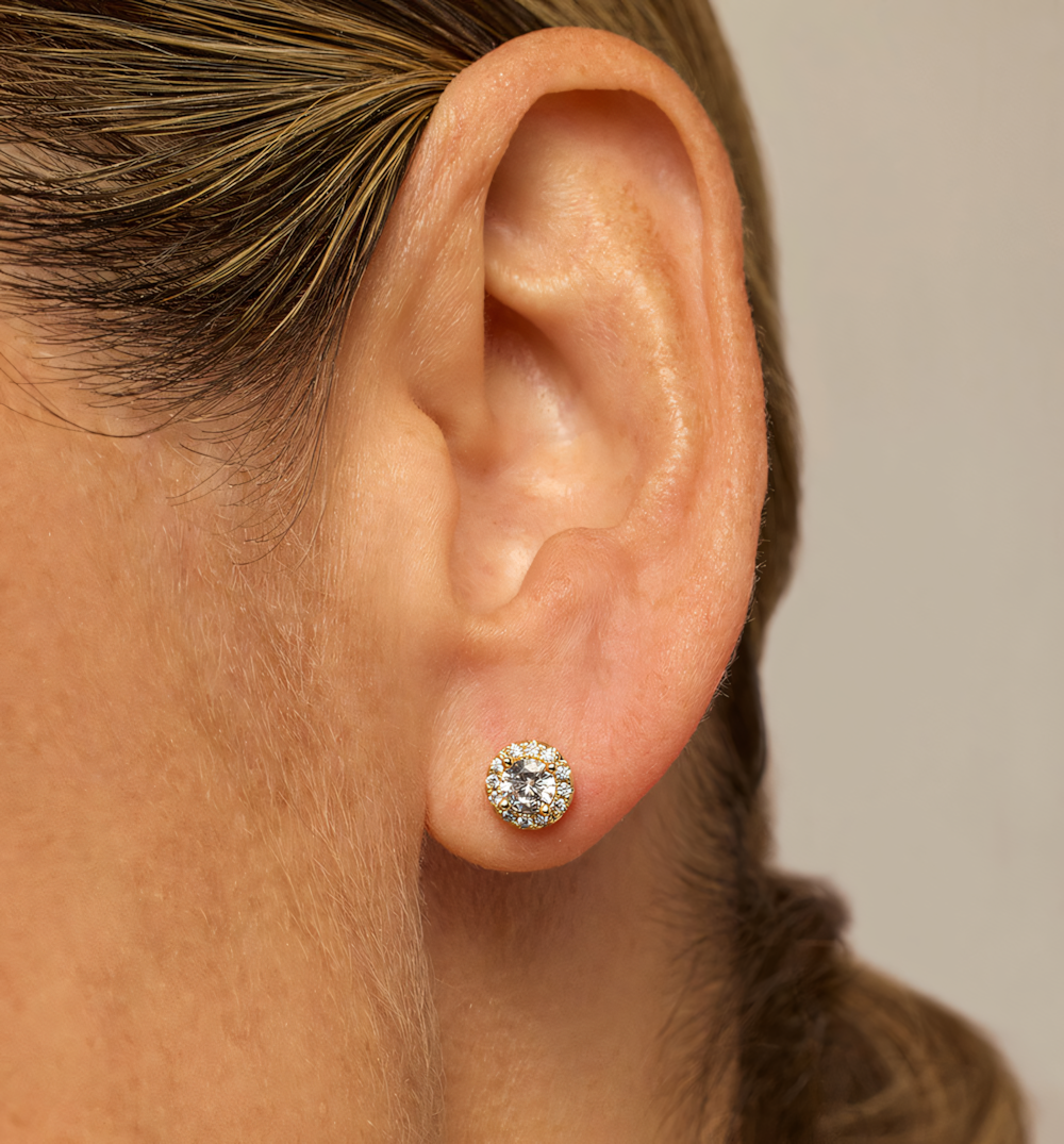 Mixed-Shape Stud Earrings