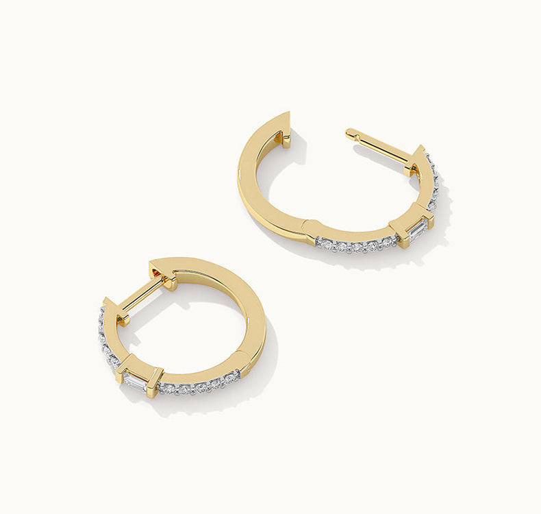 Radiant Square Hoop Earrings
