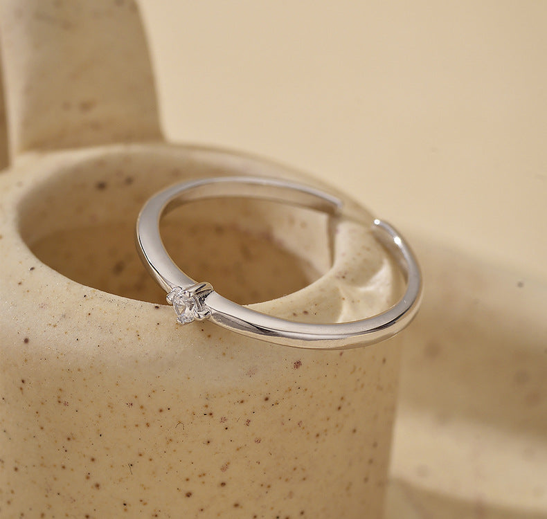 Delicate Open Spark Ring