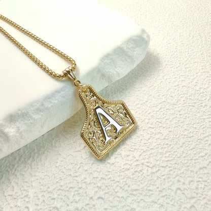Cowtag Letter Necklace