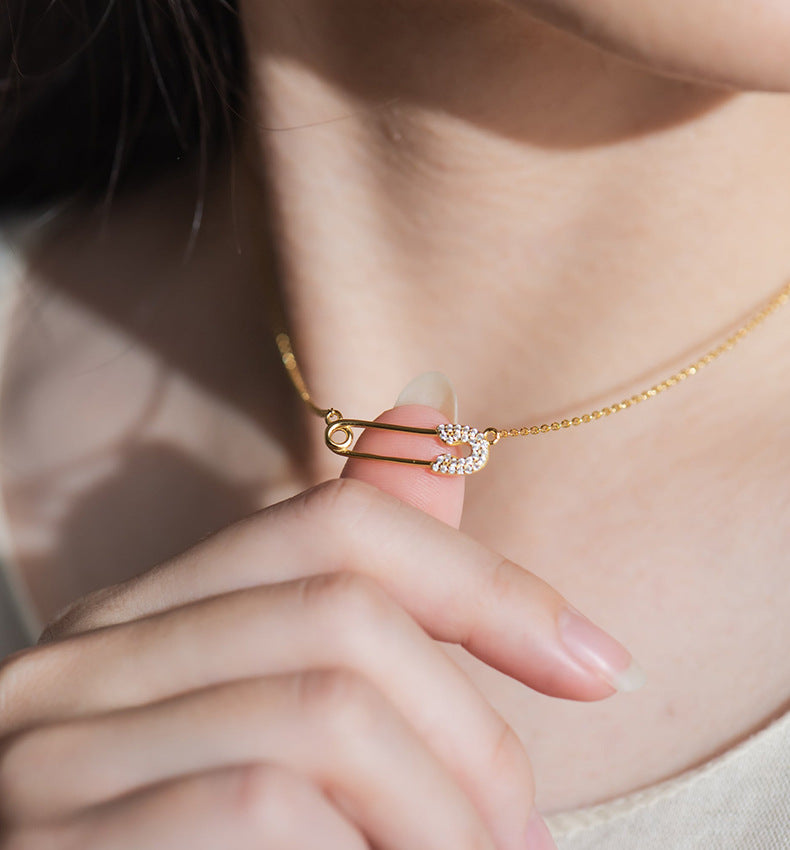 Radiant Brooch Pendant Necklace