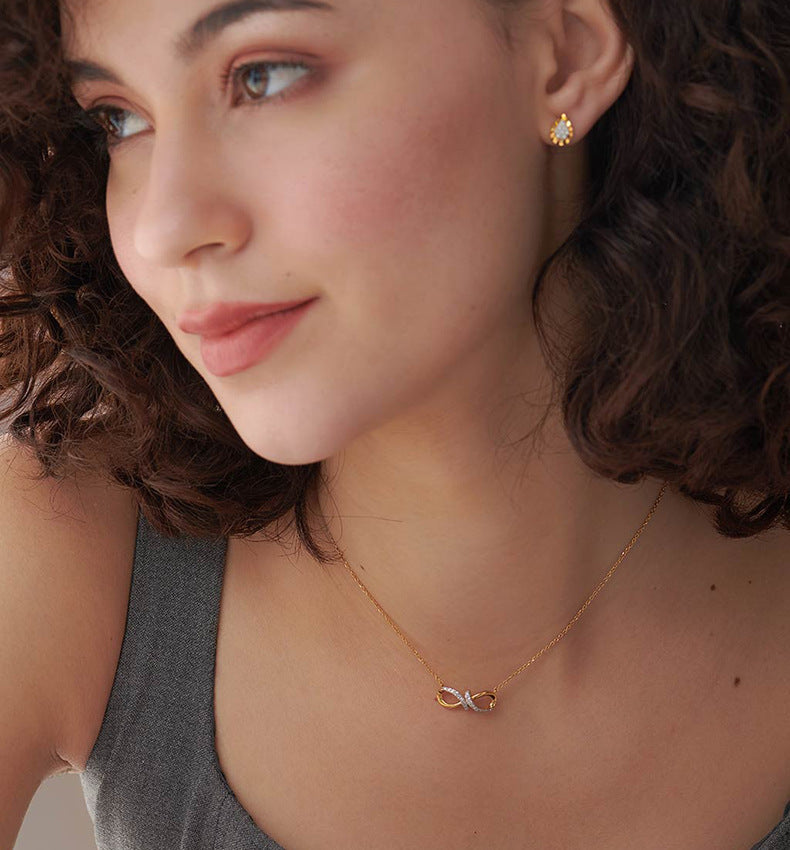 Infinity Loop Pendant Necklace