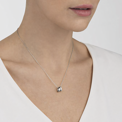 Double Ring Pendant Necklace