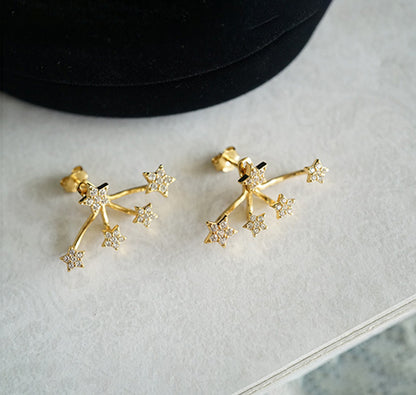 Retro Star Stud Earrings