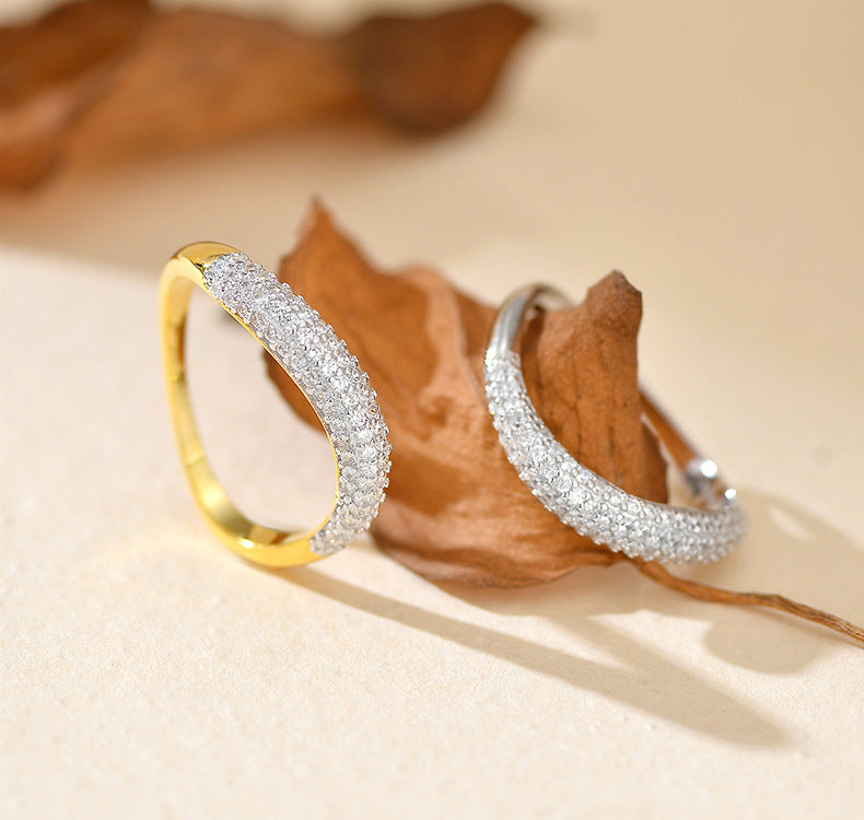 Minimalist Half Eternity Ring