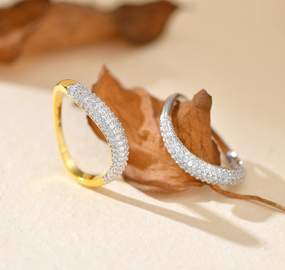 Minimalist Half Eternity Ring