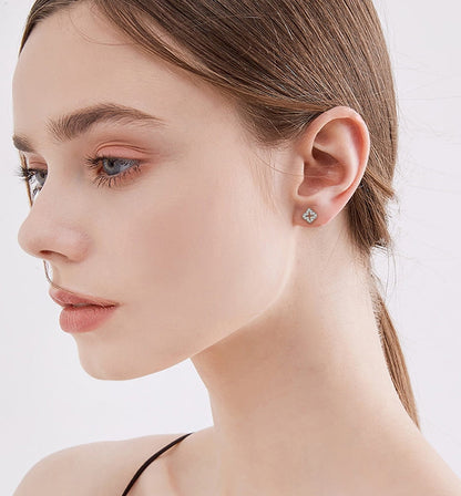 Hollow Clover Drop Earrings