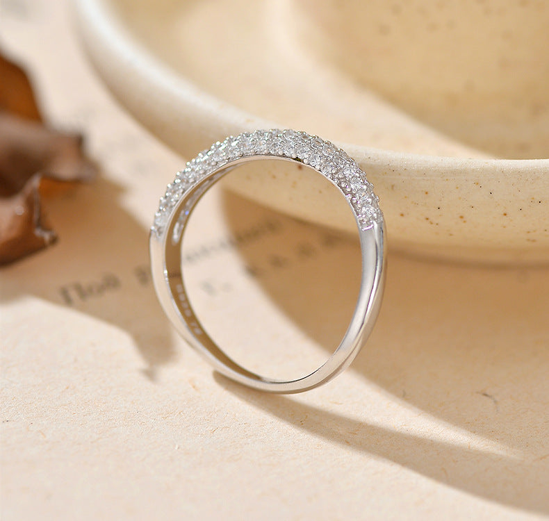 Minimalist Half Eternity Ring