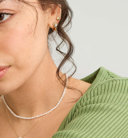 C-Shaped Curved Hoop Earrings