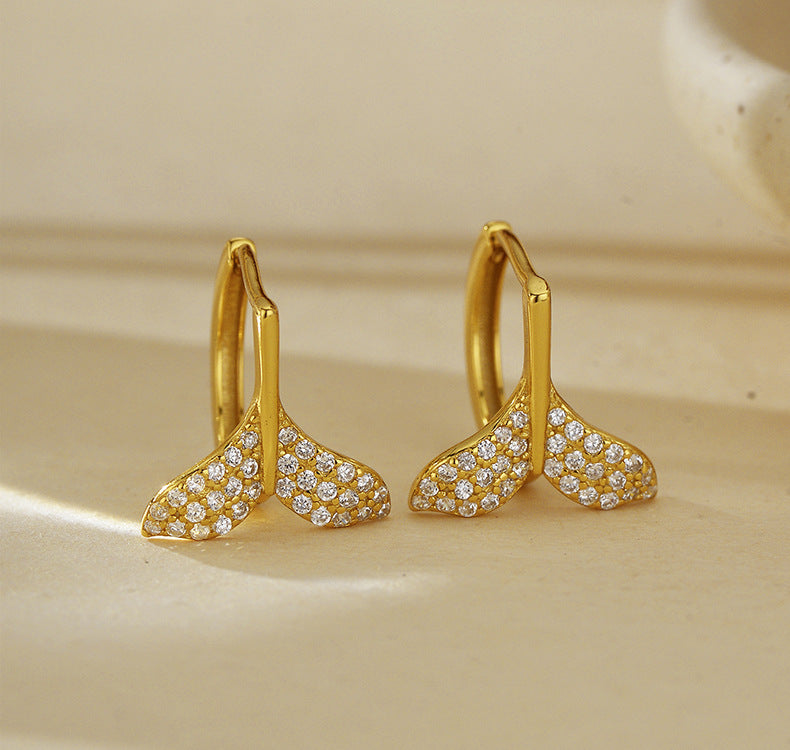 Mermaid Tail Hoop Earrings