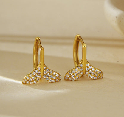 Mermaid Tail Hoop Earrings
