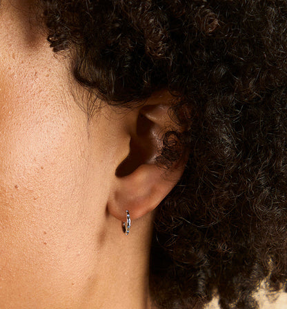 Molten Textured Hoop Earrings