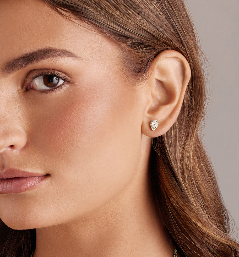 Mixed-Shape Stud Earrings