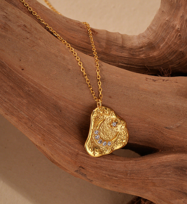 Lunar Trace Pendant Necklace