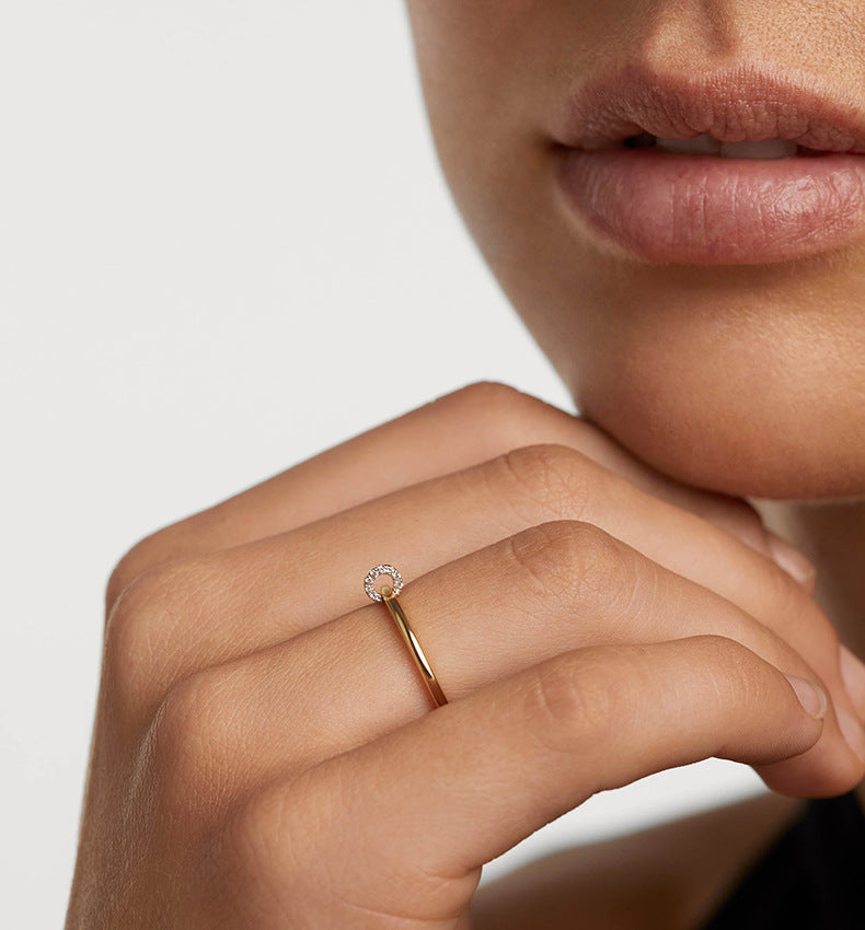 Sparkling Buckle Statement Ring