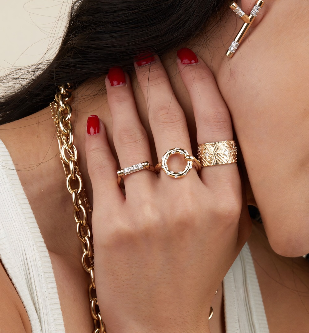 Open Round Stone Ring