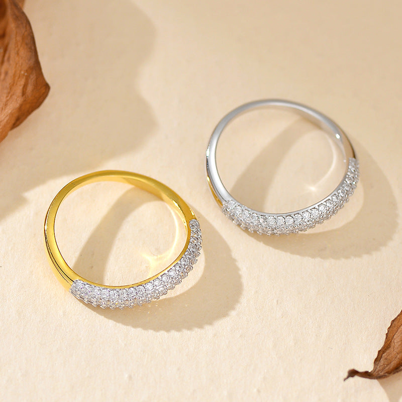 Minimalist Half Eternity Ring