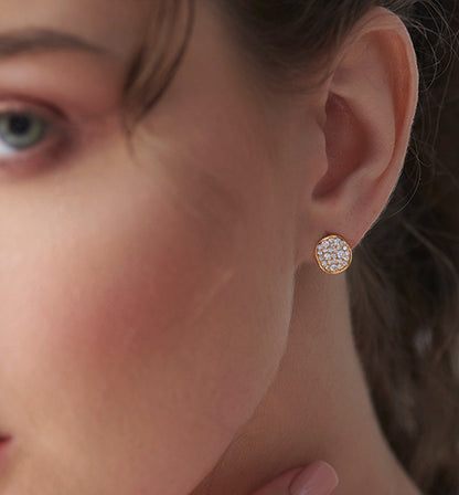 Stardust Pavé Disc Earrings