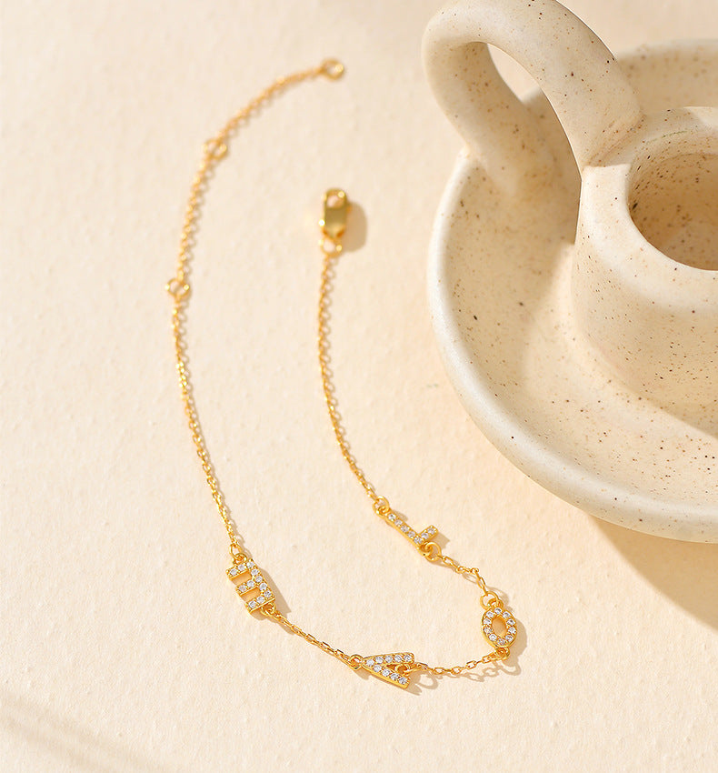 Dainty LOVE Letter Bracelet