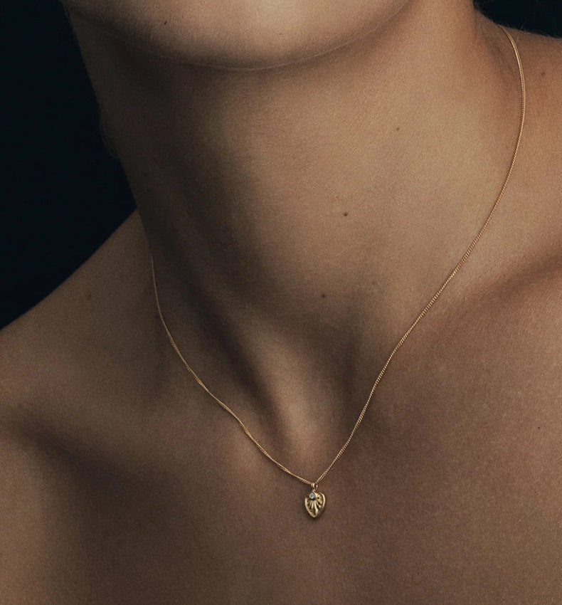 Winged Heart Pendant Necklace