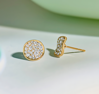 Stardust Pavé Disc Earrings