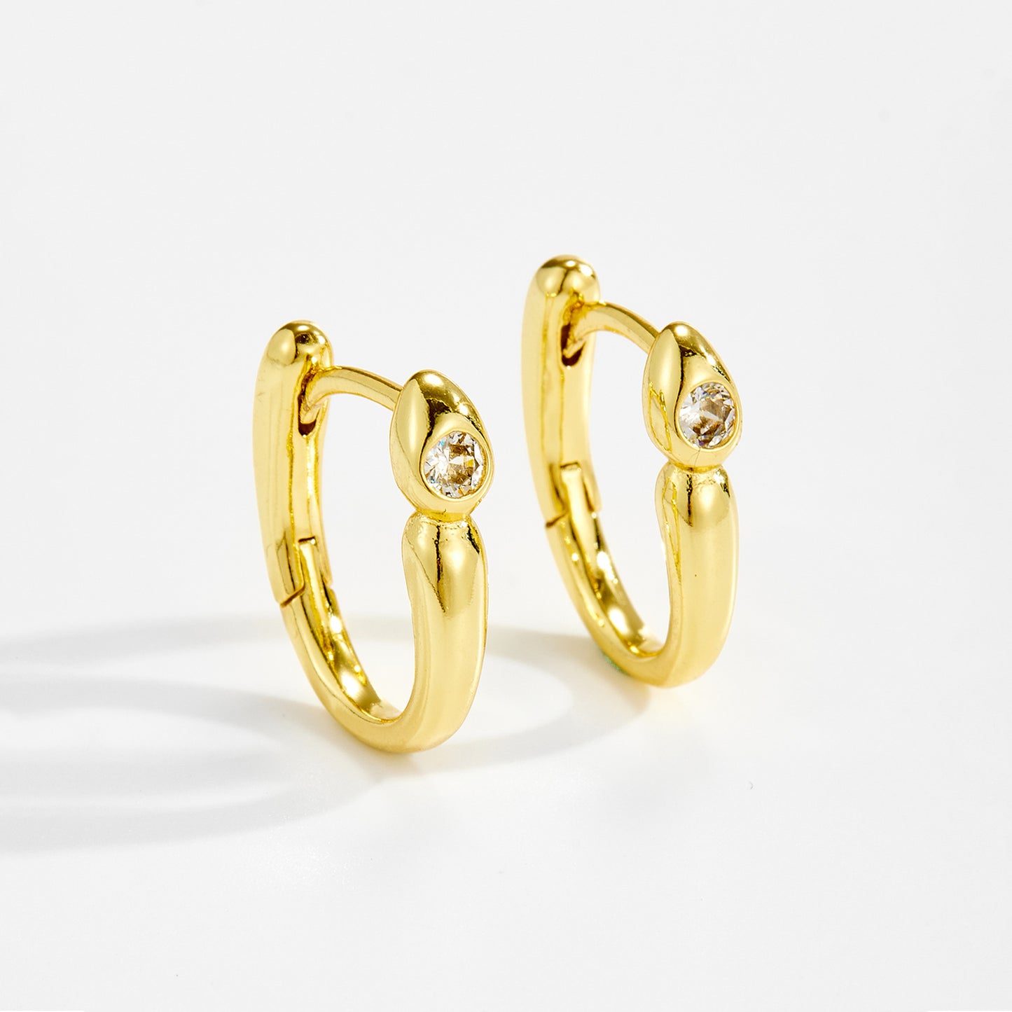 U-Hoop Drop Earrings