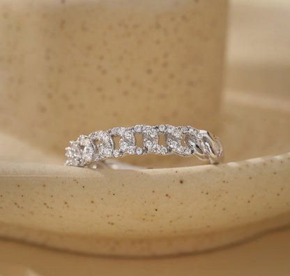 Twisted Spark Band Ring