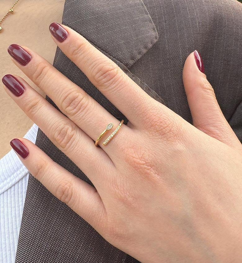 Snake Open Wrap Ring