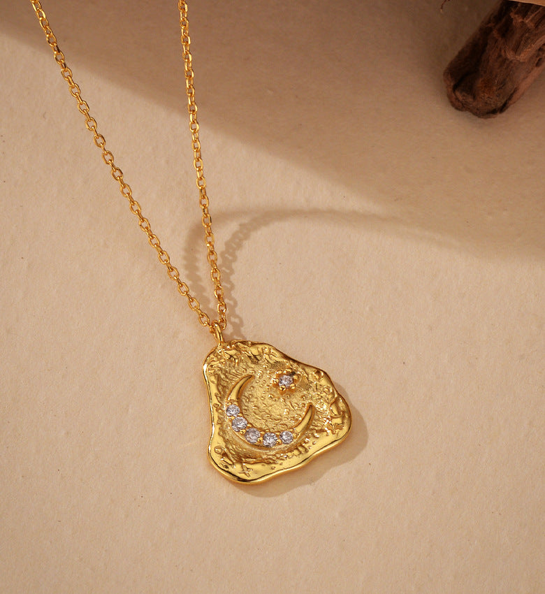 Lunar Trace Pendant Necklace