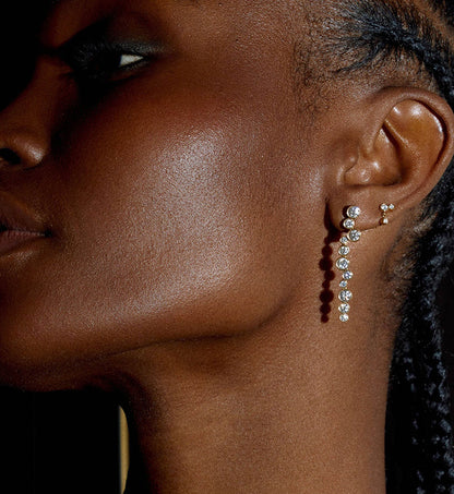 Cascading Pavé Drop Earrings